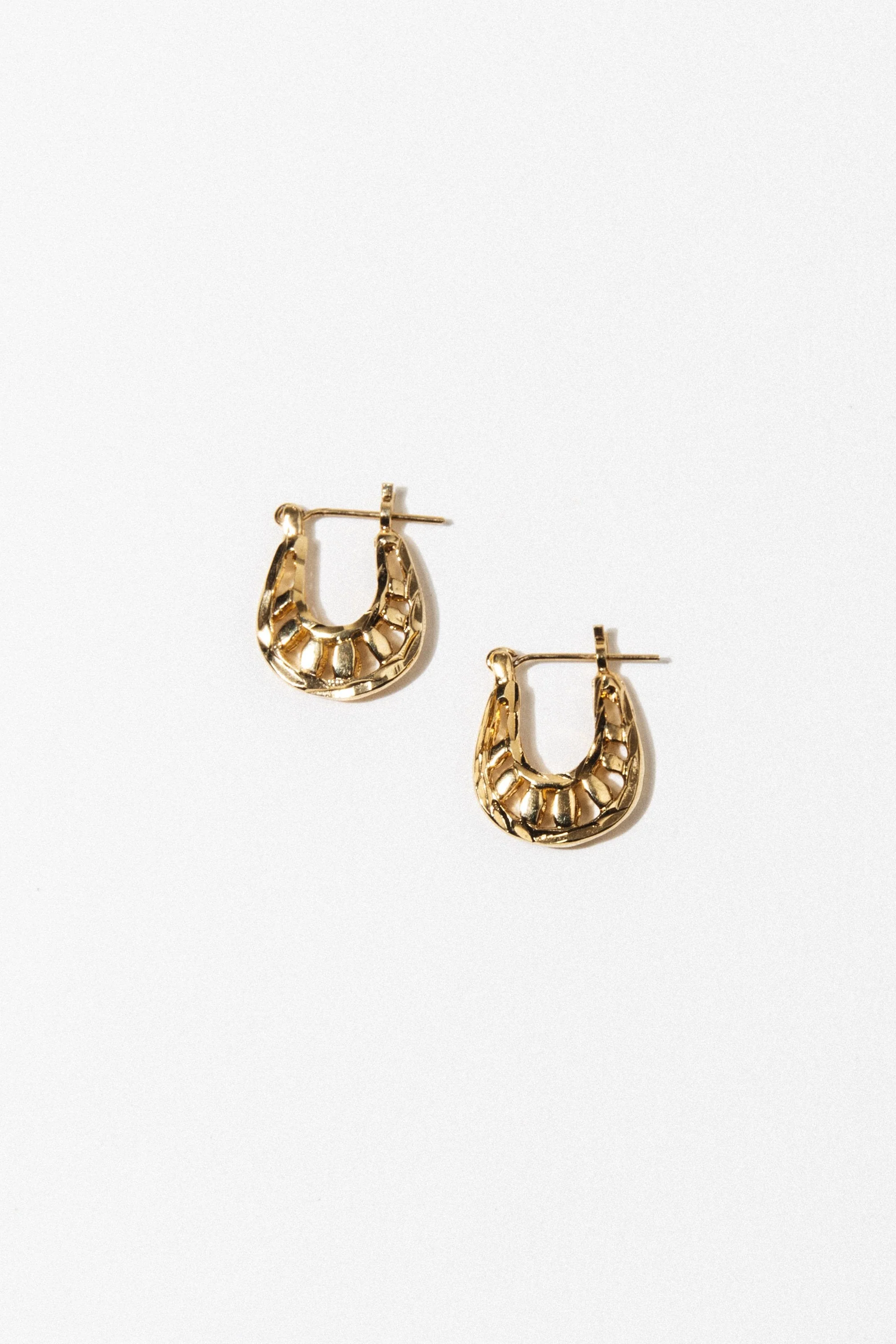 Elegant Crescent Hoop Earrings